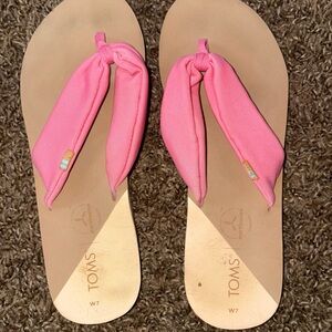 TOMS Women's Pink Knotted Sandals